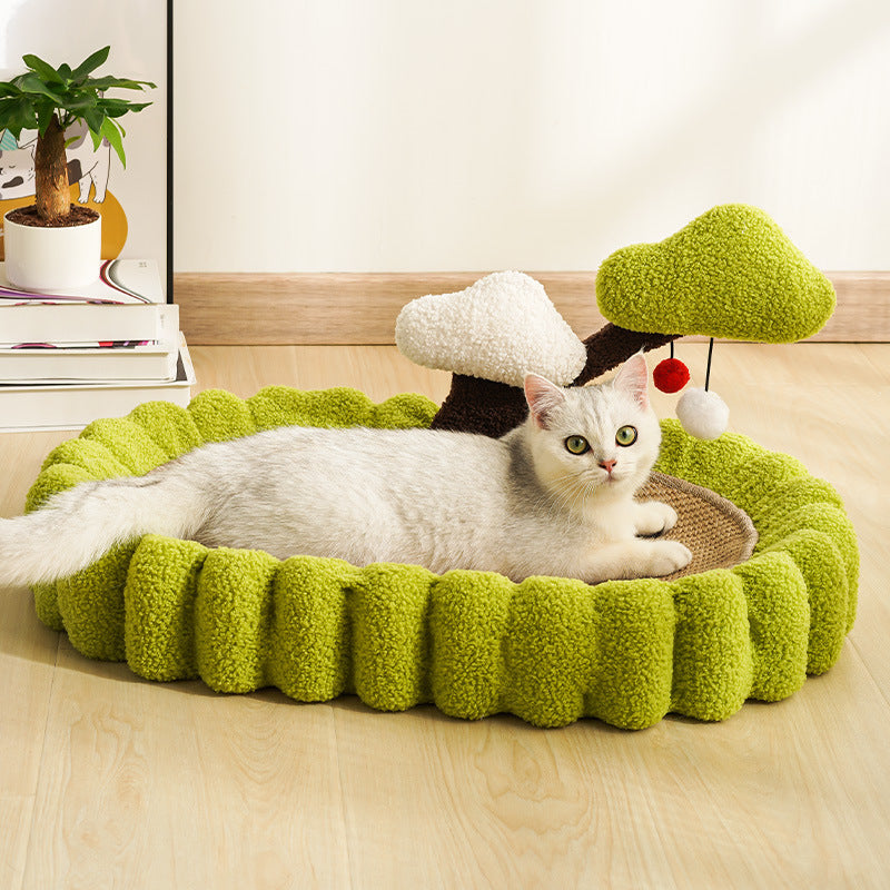 PawsCube - New Cat Scratch Board Cat Scratch Pad Wear Resistant Scratch Resistant Cat Bed Money Tree Cat Toy